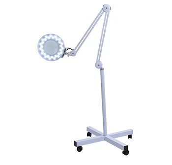 

Portable Professional Floor Stand Cosmetic Beauty Facial LED Magnifying Lamp with Magnifier