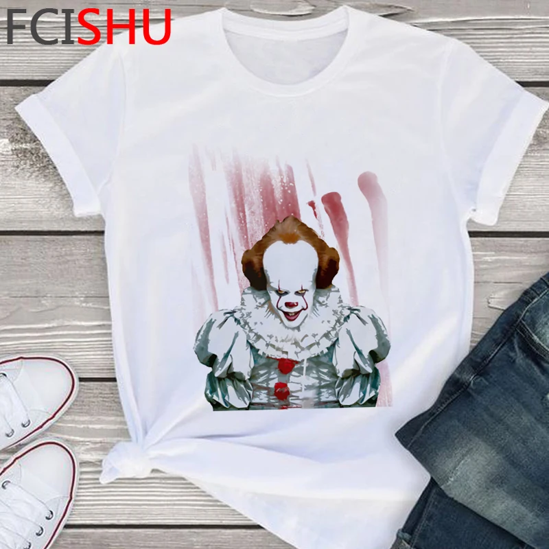 Мужская футболка в стиле Харадзюку It Clowns Friends Horror летняя с забавным