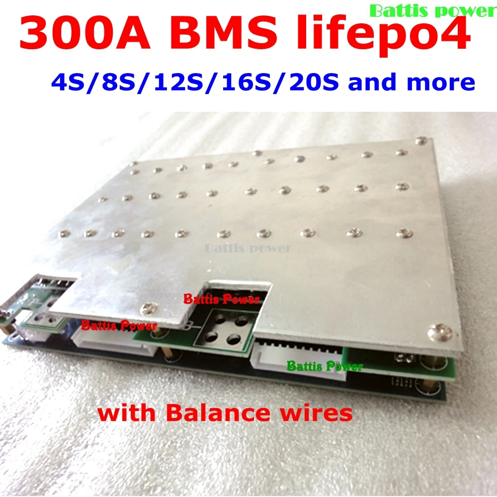 Настроить BMS LiFePo4 26S до 32S 300A 250A 200A 28S 30S 80v 90v 96v 102v сверхтоковая защитная плата EV power