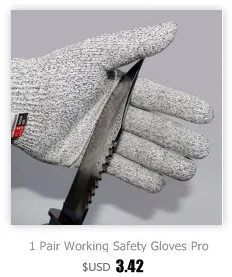 1 Pair Working Safety Gloves Proof Protect Stainless Steel Wire Cut Metal Mesh Butcher Anti-cutting breathable Gloves