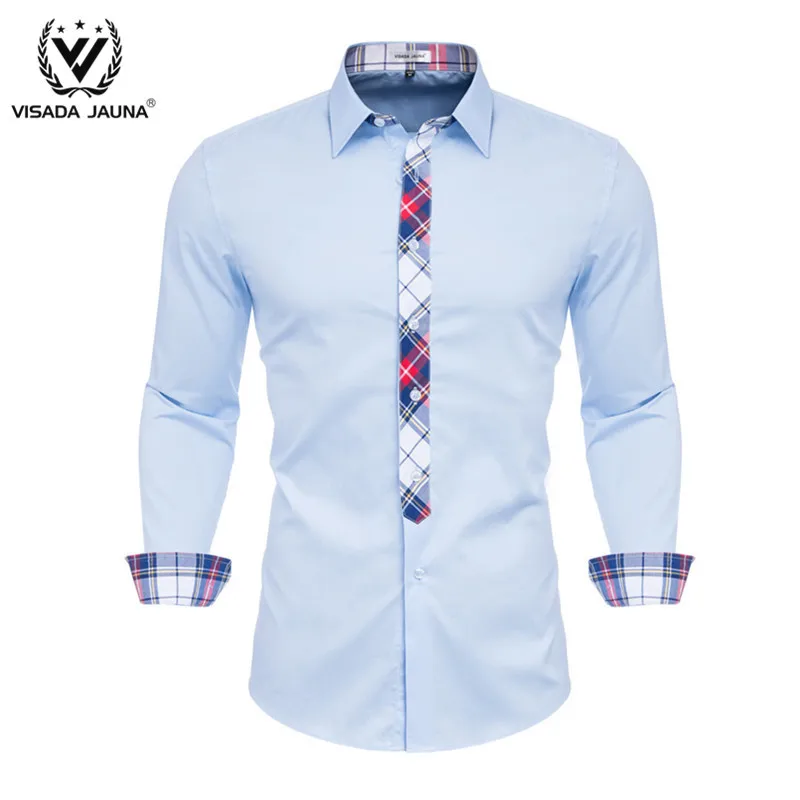 VISADA JUANA 2019, мужские рубашки, модные формальные мужские повседневные рубашки, нарядные рубашки, мужская одежда Y149