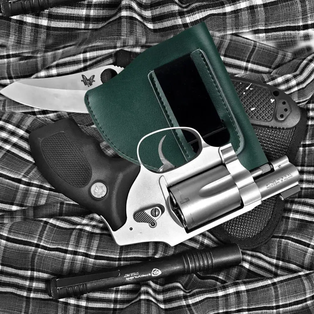 

Split Leather Gun Holster for J Frame Revolver Taurus Ruger S&W Tactical Universal Concealed Belt IWB Holster S&W Model 60/640