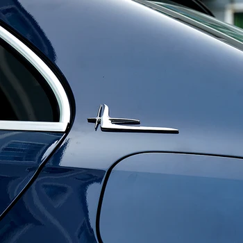 

For Mercedes-Benz A-Class 2019-2020 ABS chrome Rear Window Side Corner Badge Emblem Strips Stickers Trunk Car Styling 2pcs