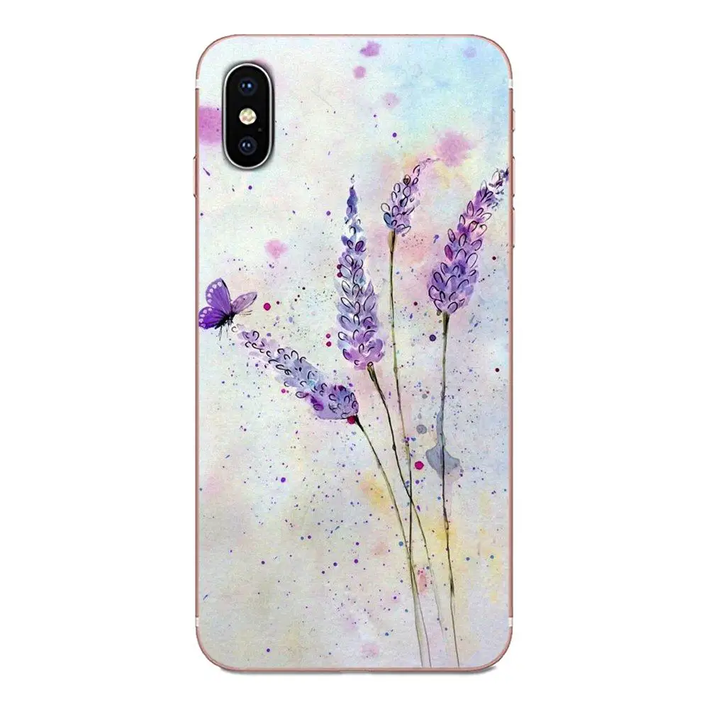 Акварельные Подсолнухи и лаванды для Huawei Honor 5C 5X 6A 6X 7 7A 7X 8 8A 8S 8X 9 10 30 Lite Pro Y6 II Y7 Y9 Prime