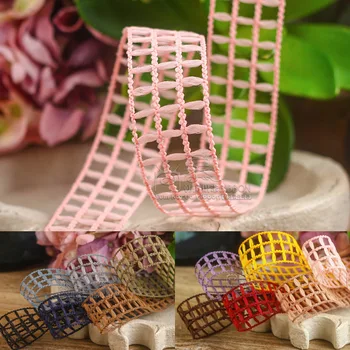 

100yards 10 16 25 38mm hollow out mesh ribbon for hair bow diy accessories bouquet flower packing bow wedding party decoration