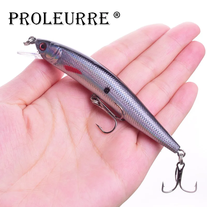 

1PCS Japan laser Minnow Fishing Lure 100mm 8.5g Plastic Hard Baits 3D Eyes Artificial Wobblers Crankbait Fishing Bait Pesca
