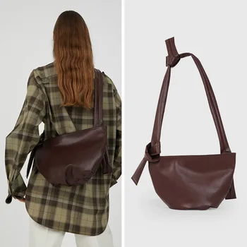 

Bag 2019 Brand Design Soft Noodles Single Shoulder Street Time Oblique Tide Satchel Support Special