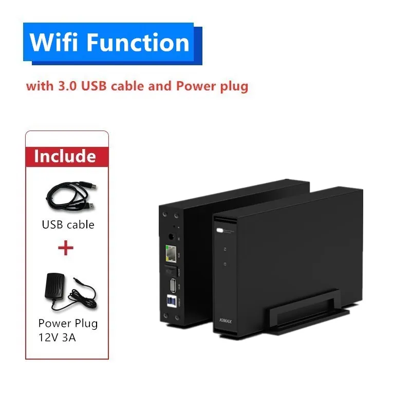 Корпус для жесткого диска 3 5 дюйма sata RJ45 USB 0|Корпус диска| |