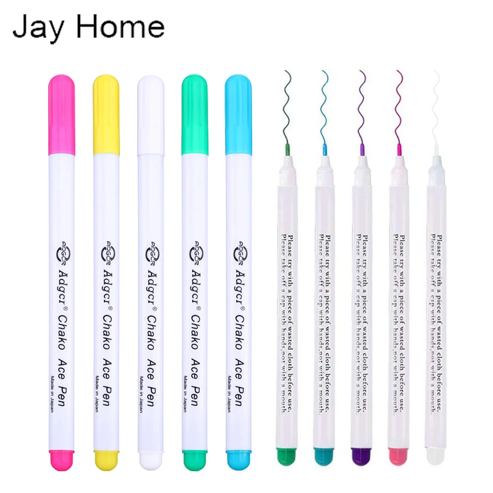 1/6pcs Ink Disappearing Fabric Marker Pen DIY Cross Stitch Water Erasable Pen Dressmaking Tailor's Pen for Quilting Sewing Tools power tool bag