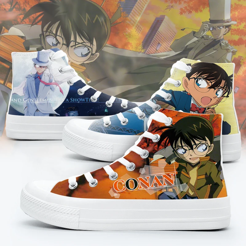 

Kudou Shinichi /Jimmy Kudo cos Detective Conan cos shoes canvas fashion shoes casual men women anime cartoon student high help