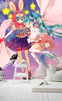 

[Self-Adhesive] 3D Rabbit Girl 3896 Japan Anime Wall Paper mural Wall Print Decal Wall Murals