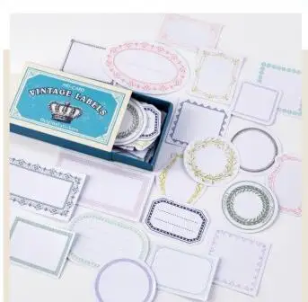60 шт./упак. Ретро Matchbox Скрапбукинг стикер s Bullet Journal Label милый стикер этикетка канцелярские принадлежности липкая бумага школьные принадлежности - Цвет: liuyan