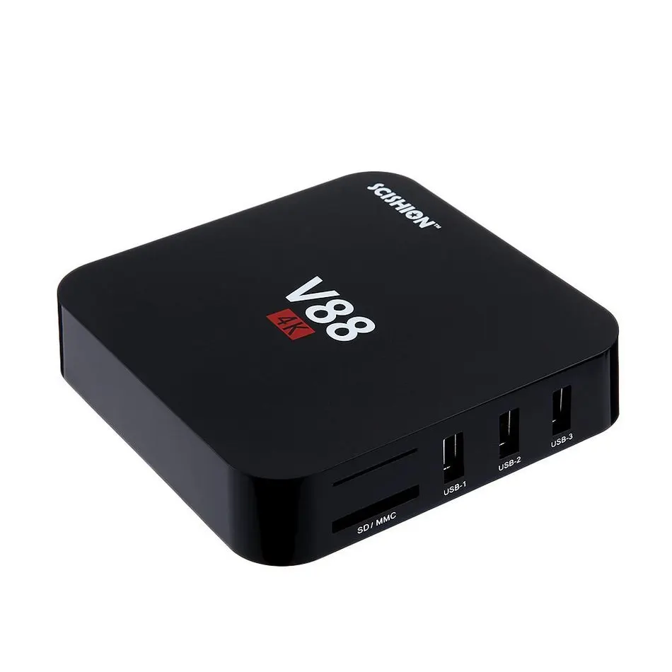 SCISHION V88 Android tv Box IP tv Android 9,0 OS 1 ГБ 8 ГБ RK3229 4K 3D 2,4 ГГц wifi четырехъядерный Смарт ТВ приставка медиаплеер