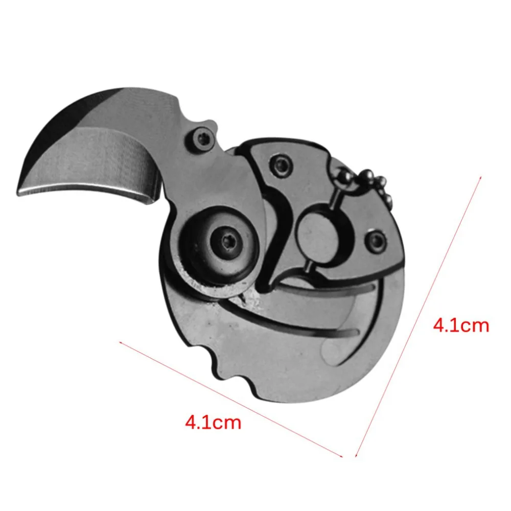 Многофункциональный складной Монетный нож маленькое кольцо для ключей подвеска наружное средство для выживания на открытом воздухе Кемпинг Туризм аварийный инструмент