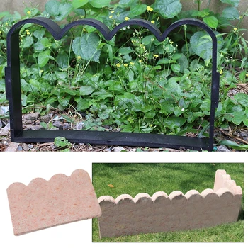 

Path Maker Mold Black Plastic Garden DIY Road Cement Pavement Mold Cement Brick Molds Courtyard Ground Stones Practic