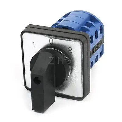 

380V 16A 1-0-2 3Positions Rotary Cam Universal Changeover Switch