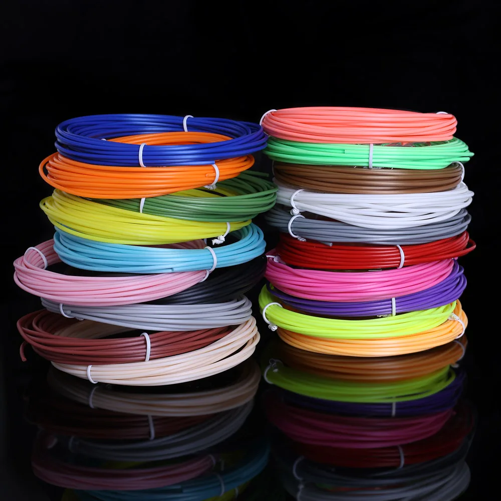 

original 100 meter 20 color pla 3d filament No pollution materials 3 d plastic for 3d pen or 3d printer kids birthday gifts