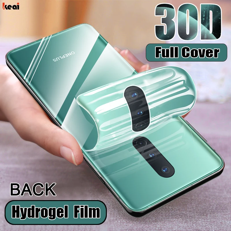 Full Curved Screen Protector For Oneplus 8 Pro Hydrogel Film Oneplus 6 6t 7t 7 Pro Transparent Protective Film Not Glass Cover afbeelding