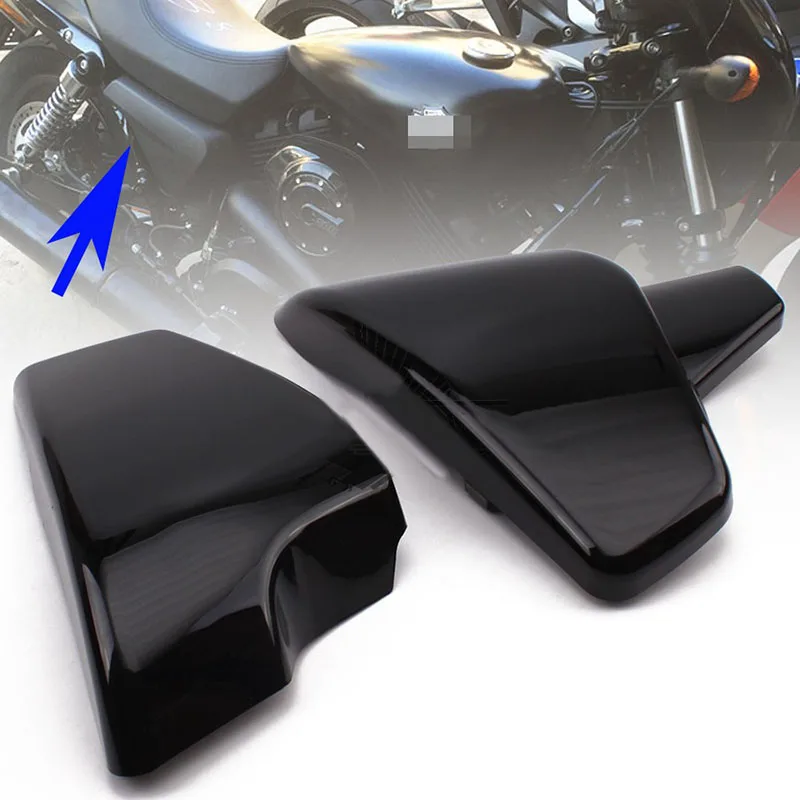 ABS пластиковая боковая крышка для Honda Shadow обтекатель левый ABS черный 2 шт