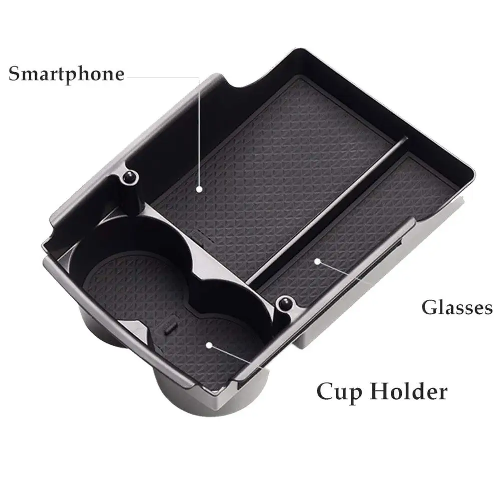 Center Console Organizer Armrest Storage Box with Cup Holder For Tesla Model S/Model X Car internal storage organizador coche