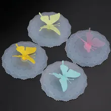 Вдыхаемая бабочка силиконовая кофейная кружка керамическая чашка Крышка герметичная печать крышка чашки