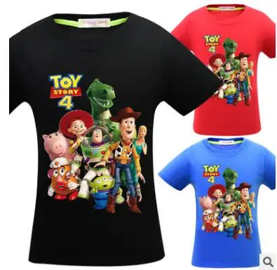Buzz Lightyear/футболка для мальчиков детская футболка футболки с супергероями для девочек, детские футболки детская одежда футболка Toy Story