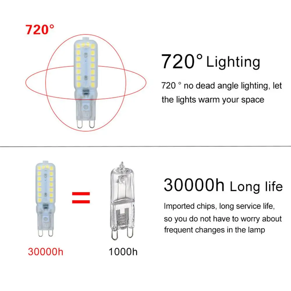 14/22 LED G9 Corn Light Energy Saving Lighting Decorative Bulb 3W 5W 220V SMD2835 LED G9 Lamp Bulb for Living room Bedroom