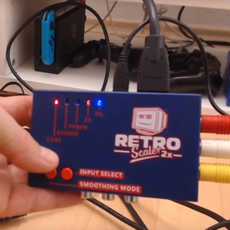 Для Retroscaler2X AV в HDMI конвертер и линейный Doubler для ретро игровых консолей Ps2/N64/Nes/Sega