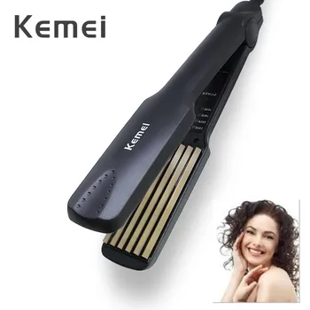 価格 プロ小さな段ボールヘアカーラー可変温度トルマリンセラミックカーリング鉄コーンプレートトウモロコシパーマスプリント 43D