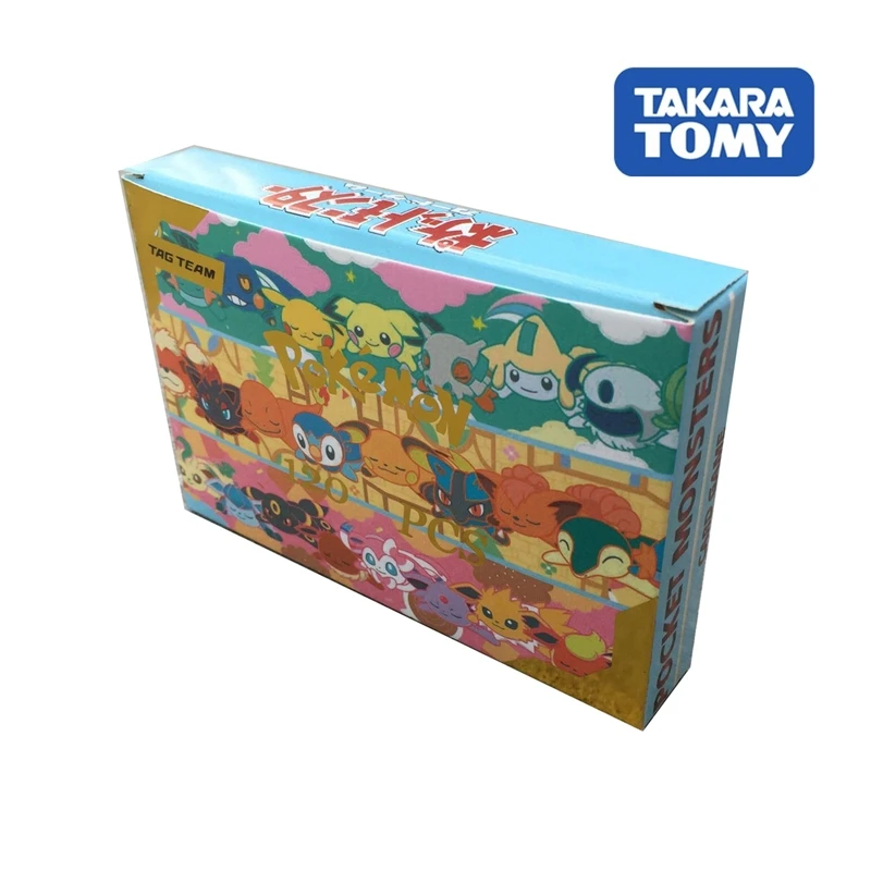 

2020New 120pcs Pokemon cards TAG TEAM New version Flash Card Takara Tomy Game Trading card Kids Toys