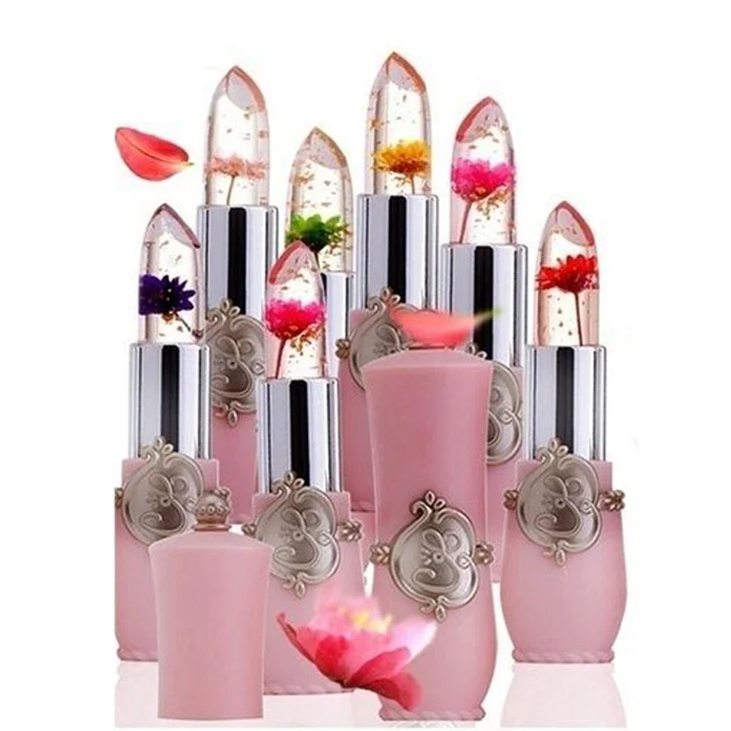 

Transparant Flower Waterproof Lipsticks Magic Temperature Color Changing Moisturizer Lip Blam Long lasting Makeup Cosmetics