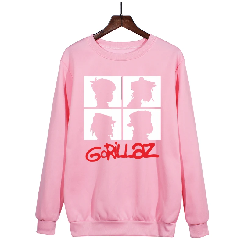 Новые музыкальные толстовки Gorillaz мужские на осень и зиму с длинным рукавом