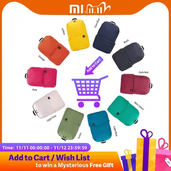  Повседневный Рюкзак Xiaomi Mi 10L, оригинальная спортивная сумка для отдыха, легкая городская сумка унисекс 