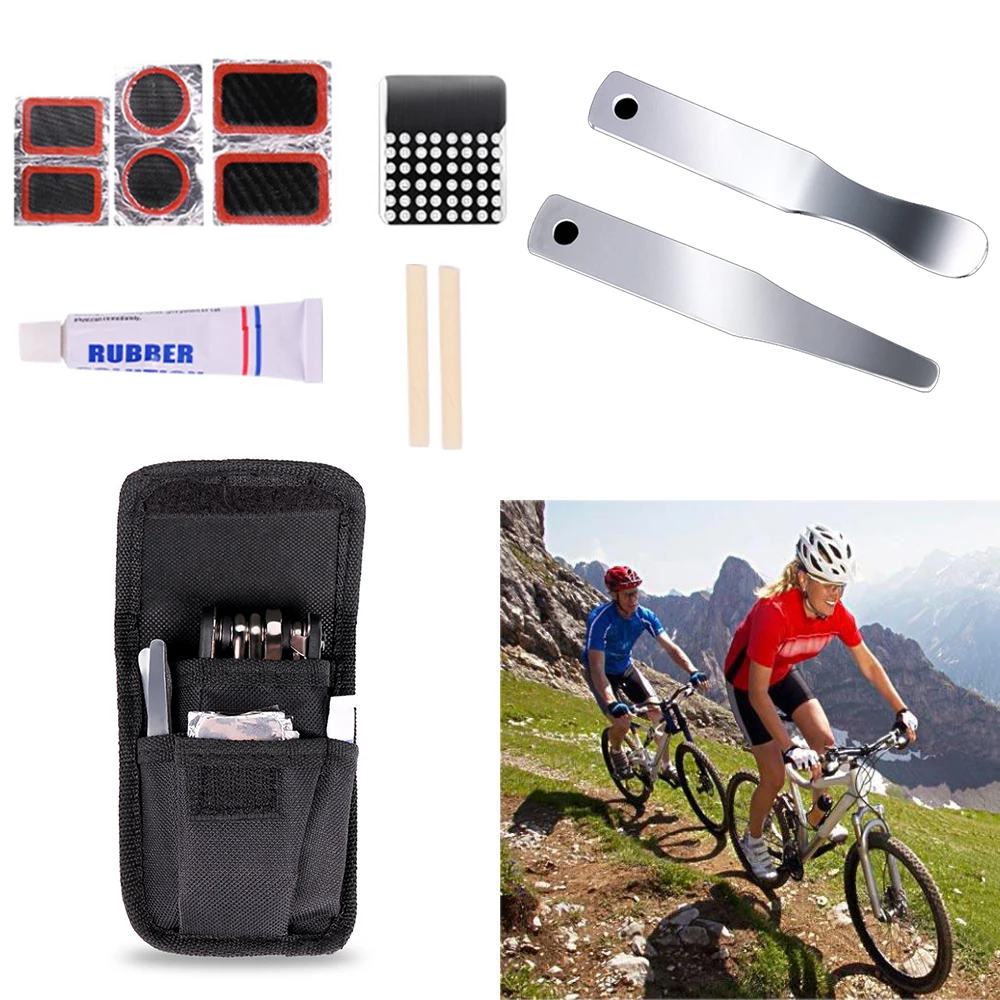 

2019 Portable 16 in1 Mountain Bike Repair Tools Kit Bike Tool Set Cyclist Multi-Purpose Emergency Tire Repair Bicycle Tool Kit