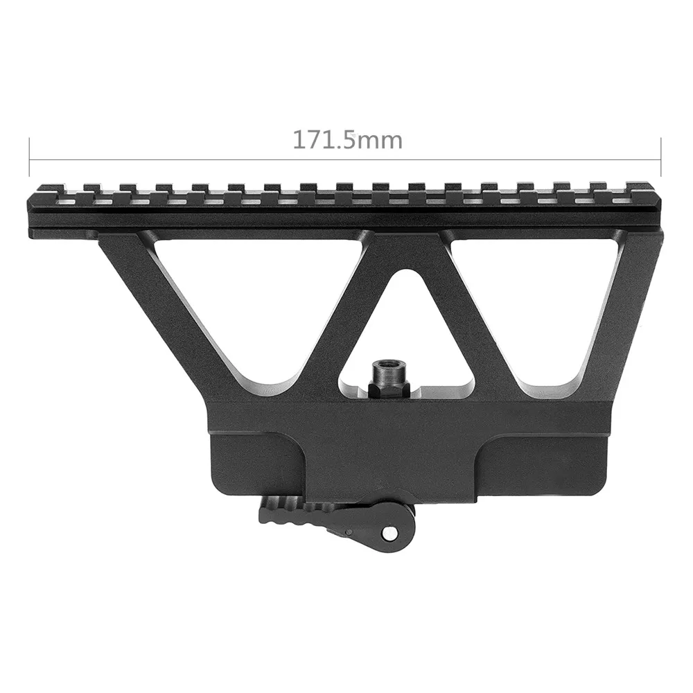 Quick Detach Rifle Scope Mount Weaver Picatinny Side Rail Mounting For