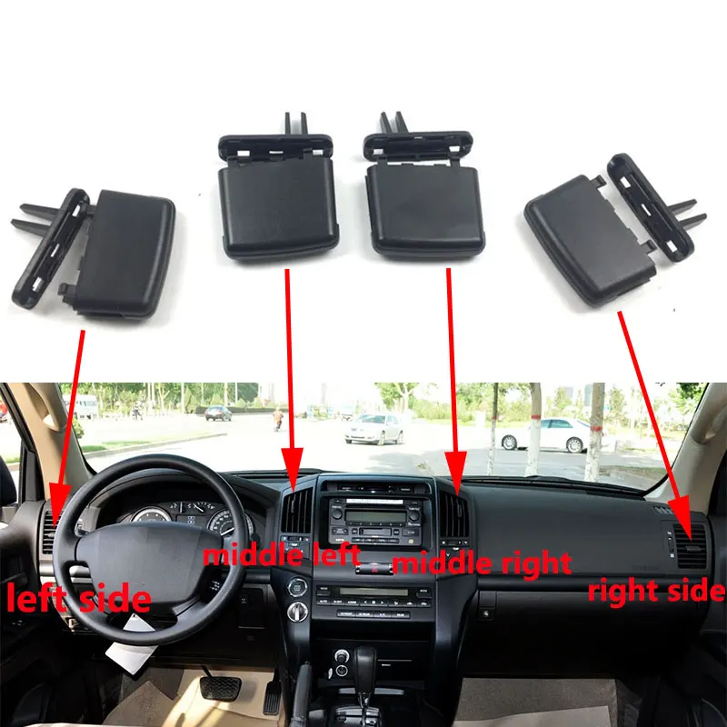 Для Toyota Land Cruiser LC200 FJ200 2008-2017 выходное отверстие кондиционера A/C вентиляционные