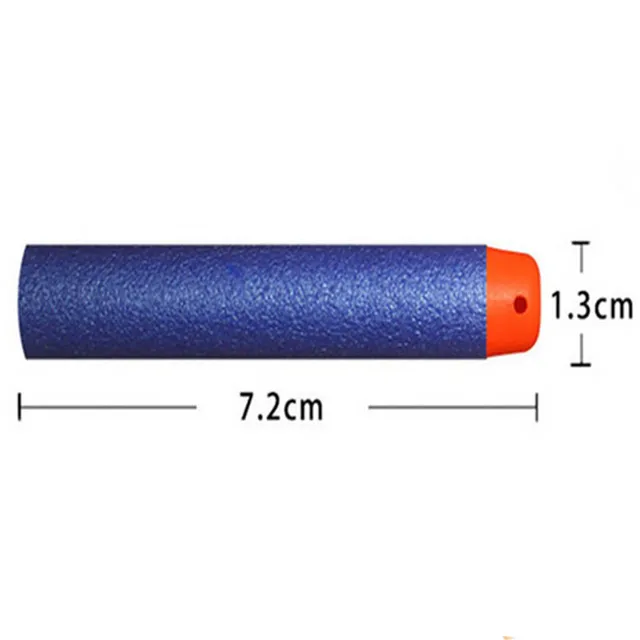 50/100Pcs 7.2cm EVA Soft Bullets for Nerf Hollow Hole Head Refill Darts Outdoor Toy Boys Gun for Series Blasters Children Gifts 6