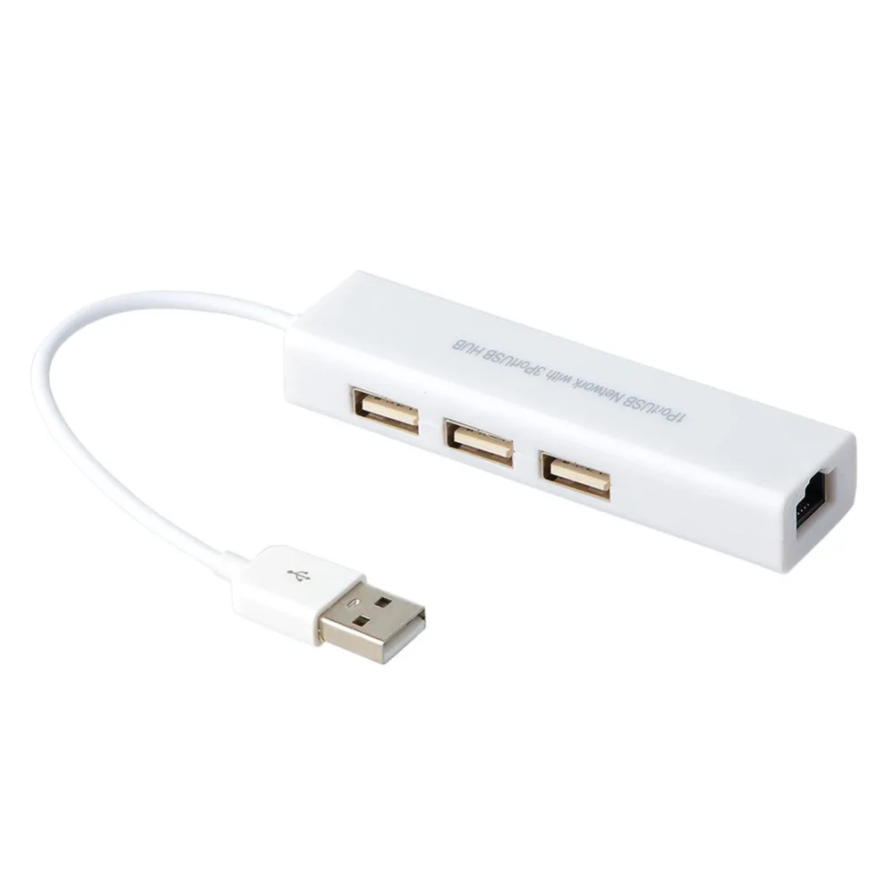USB к RJ45 Ethernet сетевой адаптер 3-портовое usb-зарядное устройство Кассета на втулку кабель для передачи данных