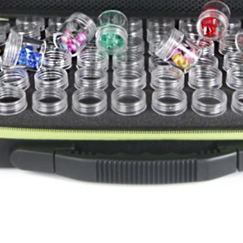 

60Pcs Transparent Plastic Bottles Diamond Painting Beads Storage Bottles Embroidery Beads Storage Container Storage Box