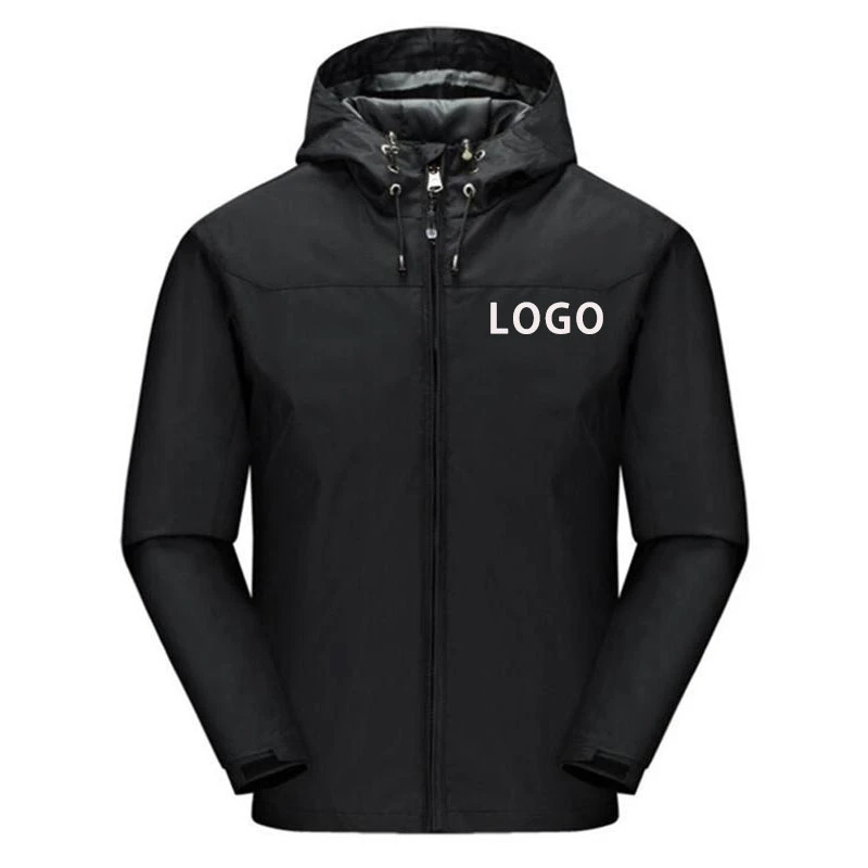 racer jacket Custom Logo Men Jacket Waterproof Quick Dry Camping Clothes Outdoor Sports Zipper Hoodies Coats Male Windbreaker Jackets 5Xl leather jacket for men