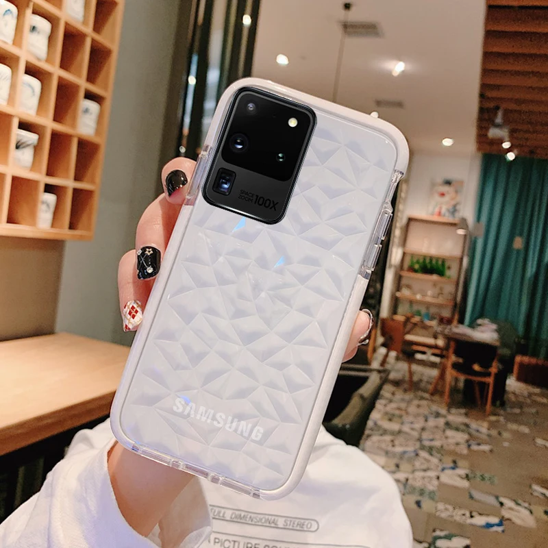 Прозрачный Алмазный чехол для Samsung Galaxy A50 S10 Plus A30 A20 S10e 5G Note 9 10 20 противоударный