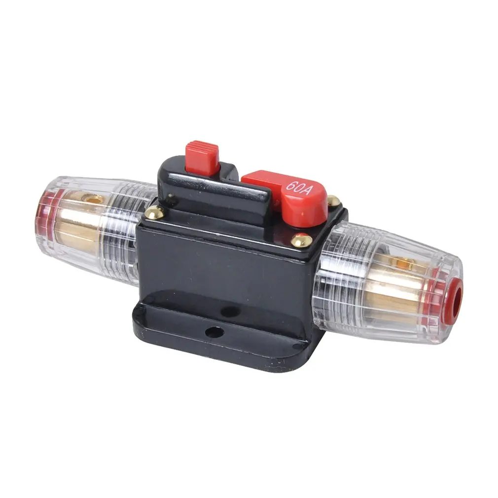 

30A 40A 60A 80A 100A Car Truck Audio Amplifier Circuit Breaker Fuse Holder AGU Style Stereo Amplifier Refit Fuse Adapter