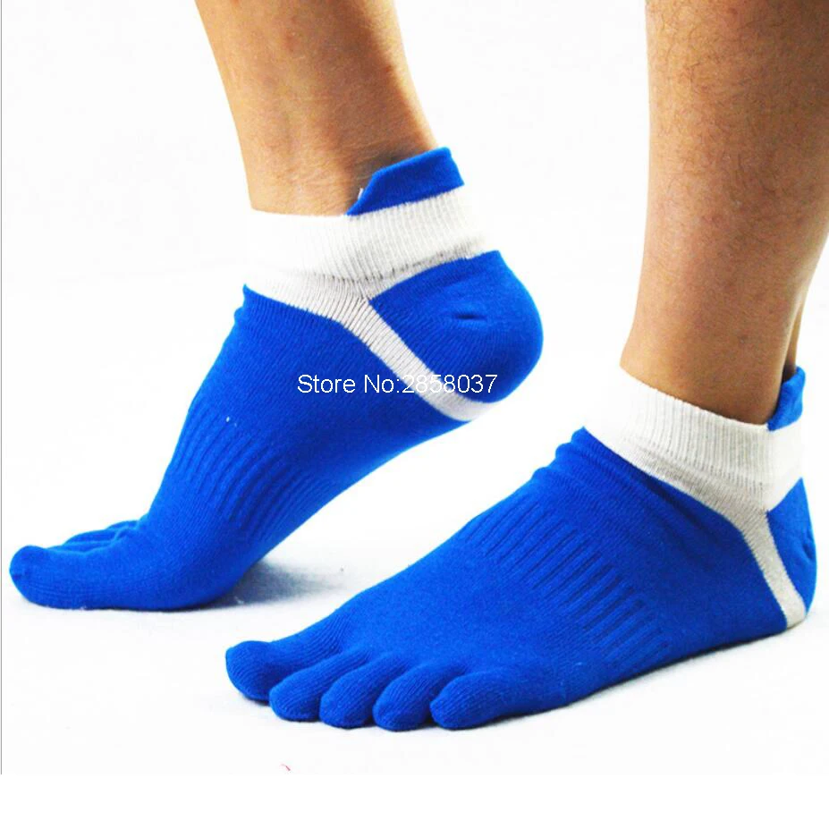 1 пара, 78% хлопок, уличные летние весенние мужские носки с носком, спортивные сетчатые носки с пятью пальцами, мужские тонкие носки, 39-44, 6 цветов