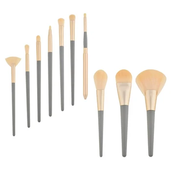 

10Pcs Makeup Brush Set Advanced Synthetic Brush Concealer Eyeshadow Makeup Brush Set