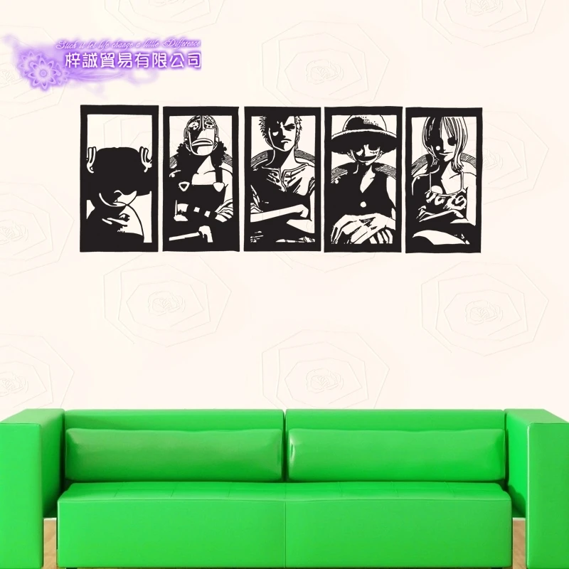 DCTAL ONE PIECE Decal Japanese Cartoon Wall Sticker Vinyl Decal Decor Home Decorative Decoration