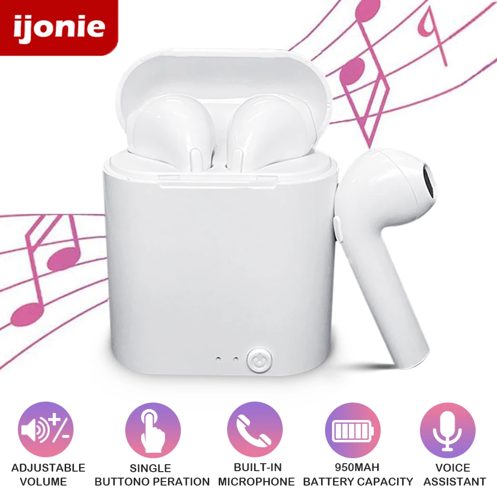 Earphones Bluetooth Headset Sports Earbuds Huawei Xiaomi I7 Mini Samsung Tws Wireless