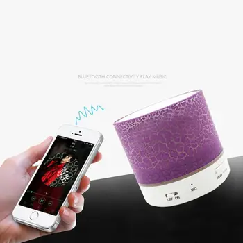 

Mini Haut-Parleurs for Bass Portable Led Universal Speaker for Crack Speaker Subwoofer U Disk Card Audio