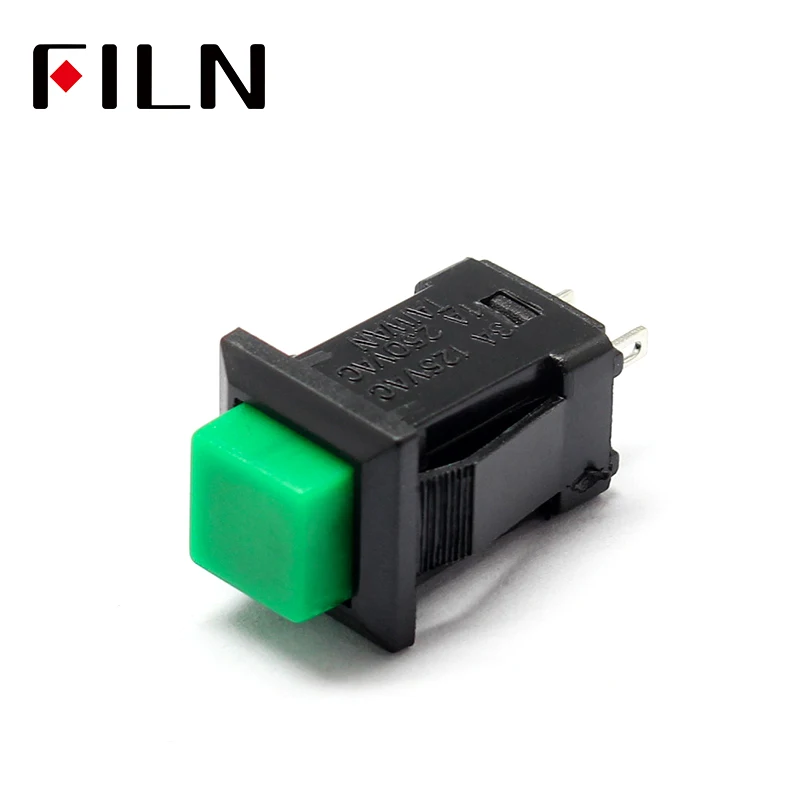 Plastic 10.5mm Square Push Button Switch For Car Modification Light Automatic Lock 250v 1A Sell At A Loss USA (4)