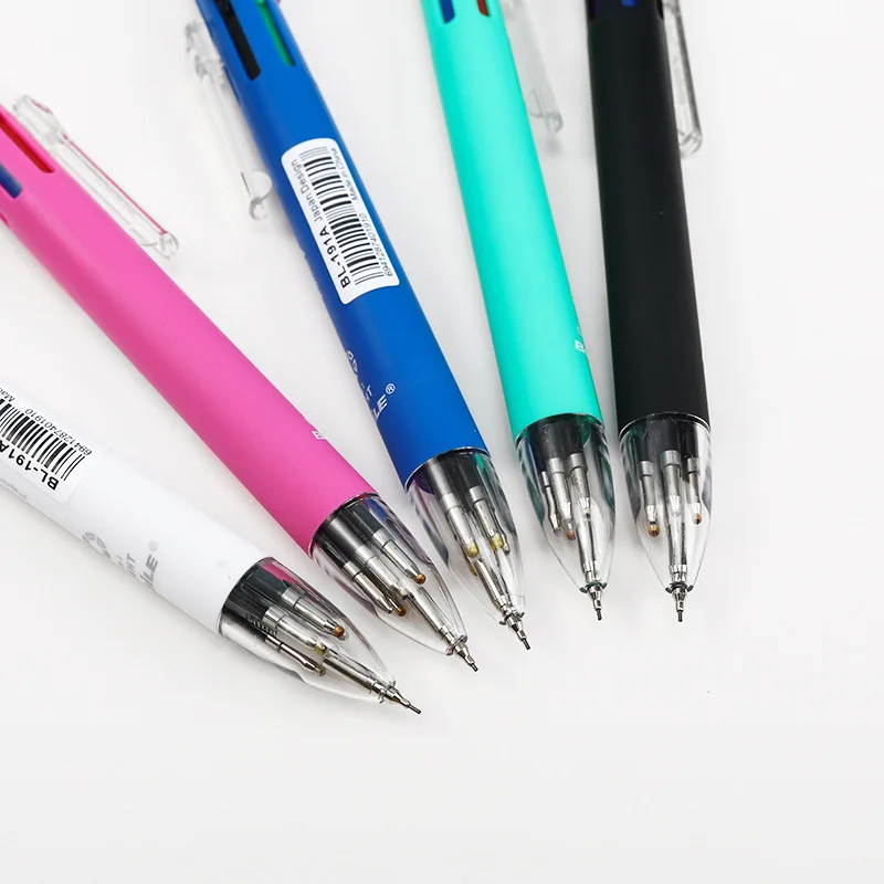 4 In 1 Multicolor Metal Pen with 3 Colors Ball Pen Refills and Automaticl  Pencil Lead Students School Supplies Stationery Gifts - AliExpress