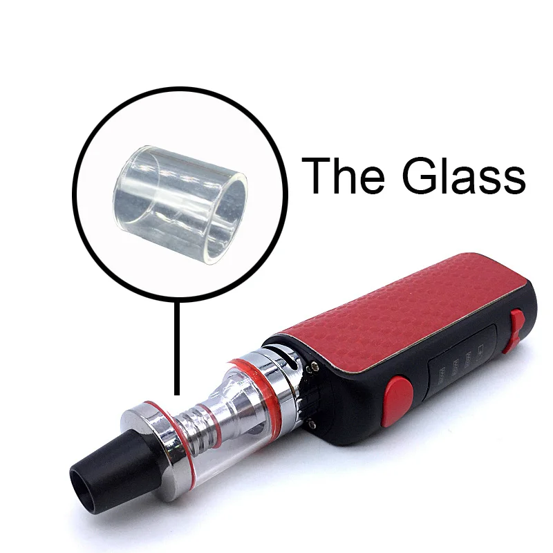 

glass For MINI 80W Vape Electronic Cigarettes Atomizer Tank Glass Tube Box Mod Vaporizer Hookah Vaper E Smoke Vaping FLYoung X3
